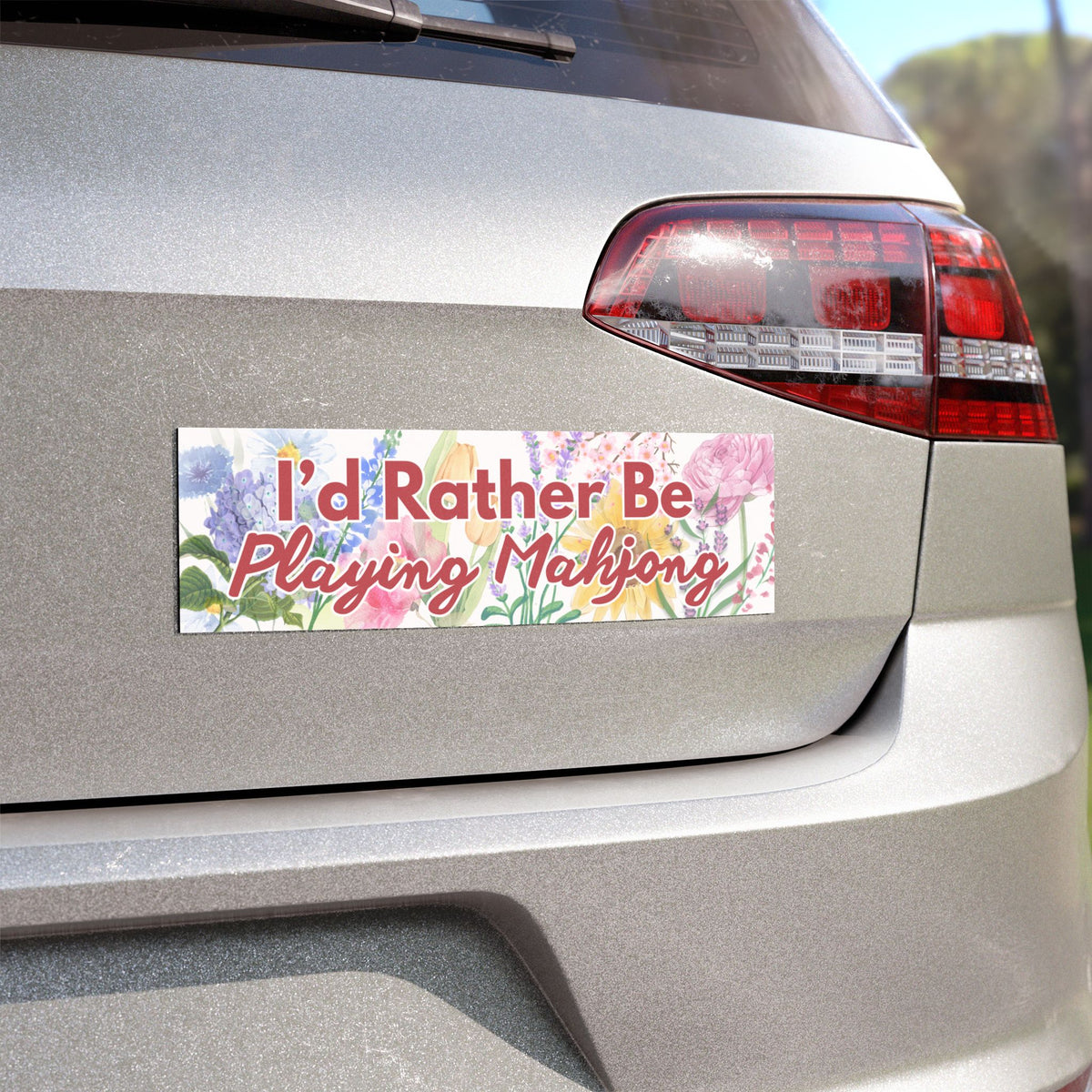 I'd Rather Be Playing Mahjong Car Magnet