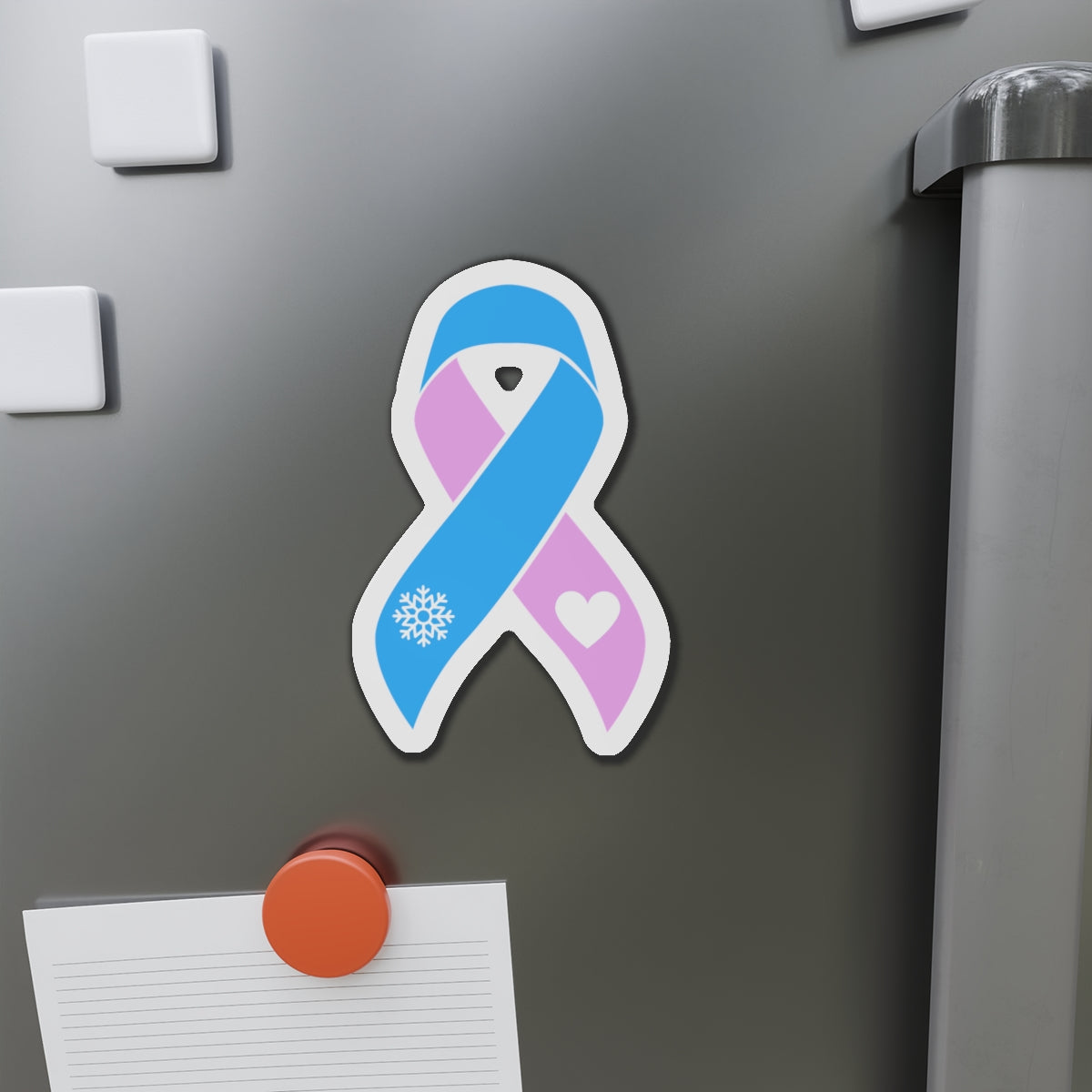 Myasthenia Gravis & Breast Cancer Awareness Magnet