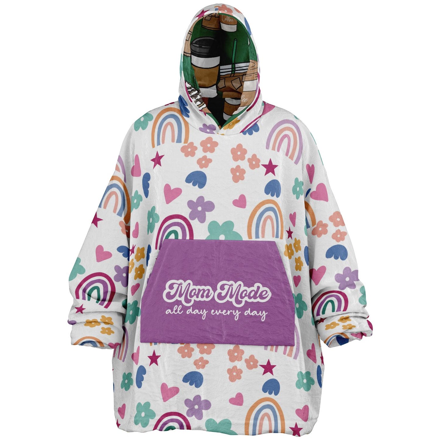 Mom Mode - Reversible Snug Hoodie - Perfect to let your family know if you are in Coffee Mode or Mom Mode - Funny Mom Gift