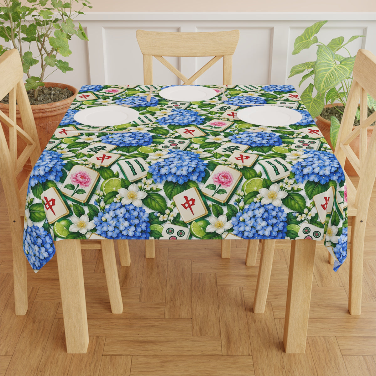 Mahjong Game Night Tablecloth