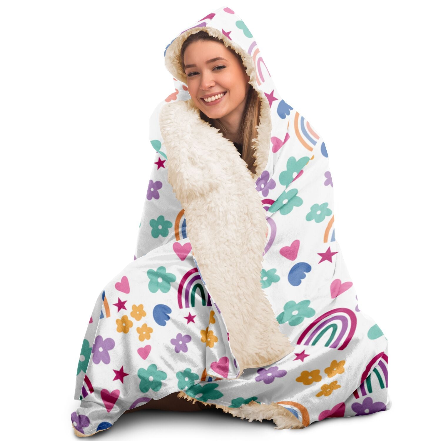 best graduation gift for her rainbow hooded blanket