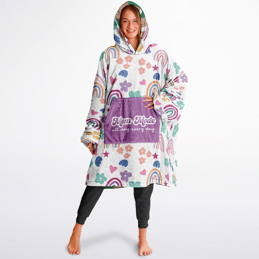 Mom Mode - Reversible Snug Hoodie - Perfect to let your family know if you are in Coffee Mode or Mom Mode - Funny Mom Gift