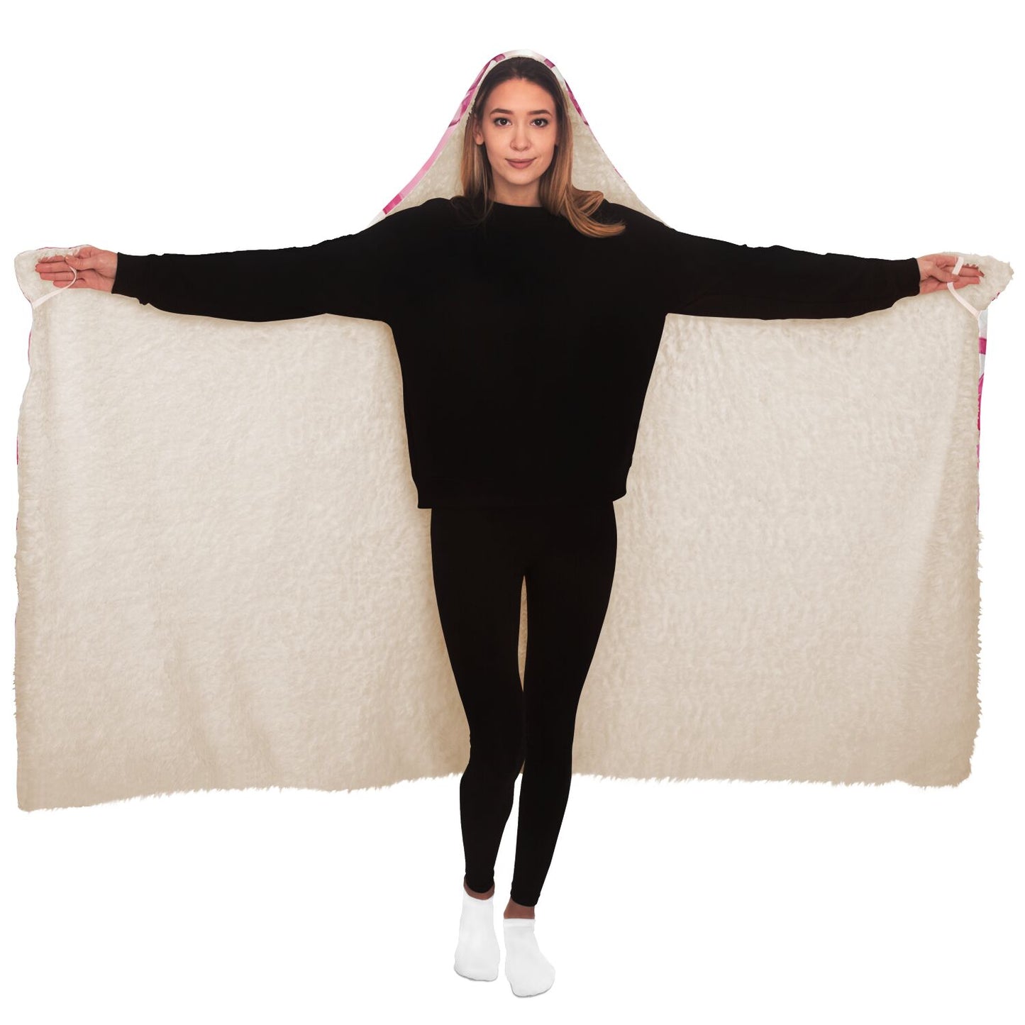 Breast Cancer Awareness I am a Fighter Hooded Blanket - Amazing Gift for someone batteling Breast Cancer