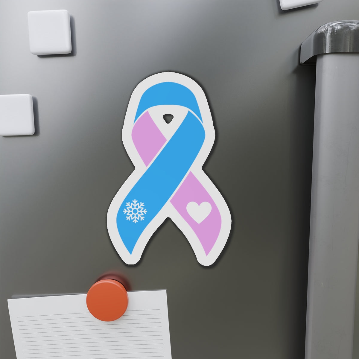 Myasthenia Gravis & Breast Cancer Awareness Magnet