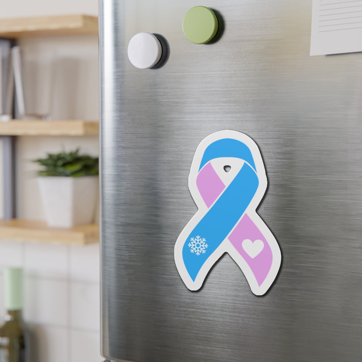 Myasthenia Gravis & Breast Cancer Awareness Magnet