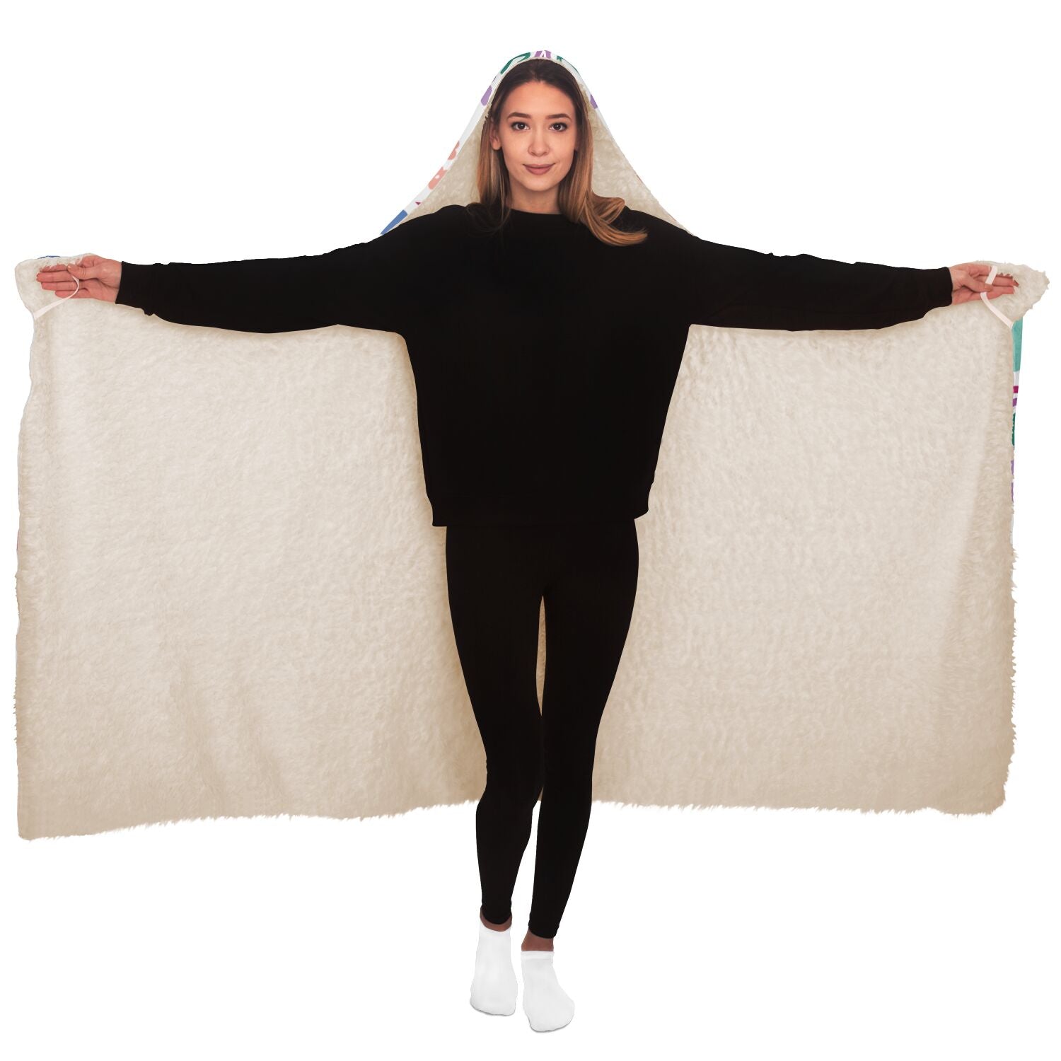 graduation gift for her rainbow hooded blanket
