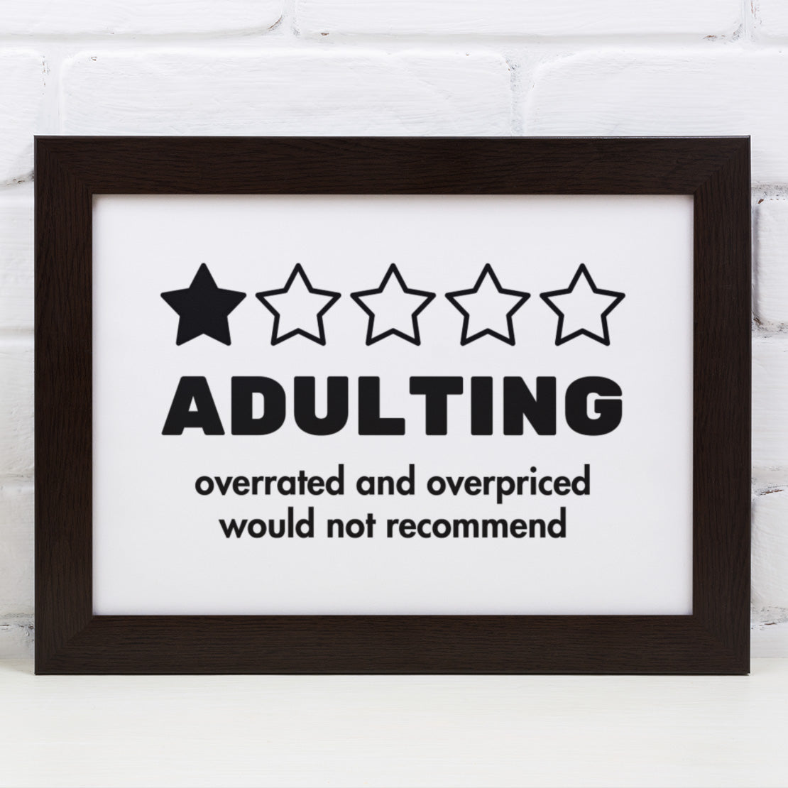 adulting is hard wall art