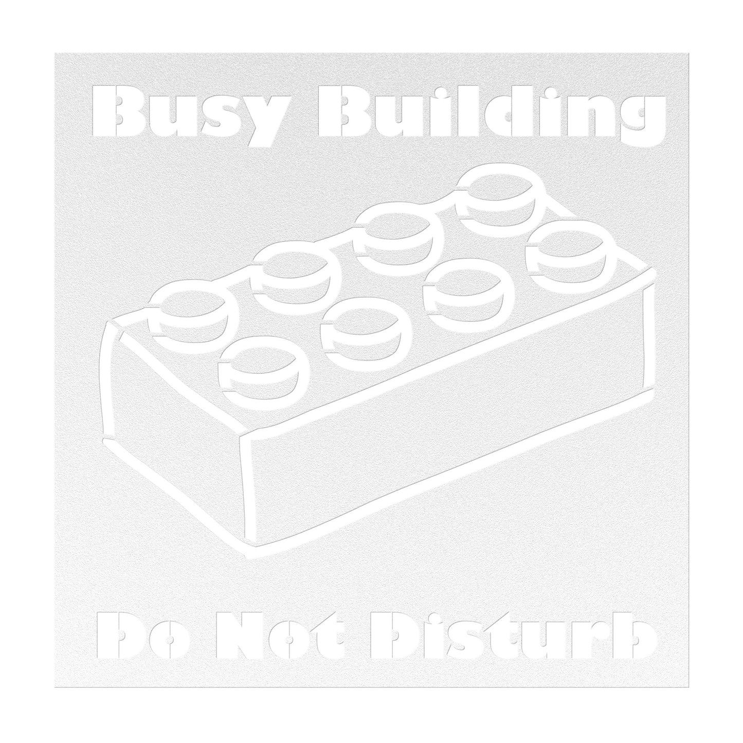Busy Building Toy Room Metal Sign - Playroom Signage - Wall Decor