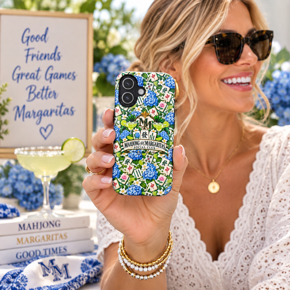 Mahjong & Margaritas Social Club iPhone 17 Phone Case