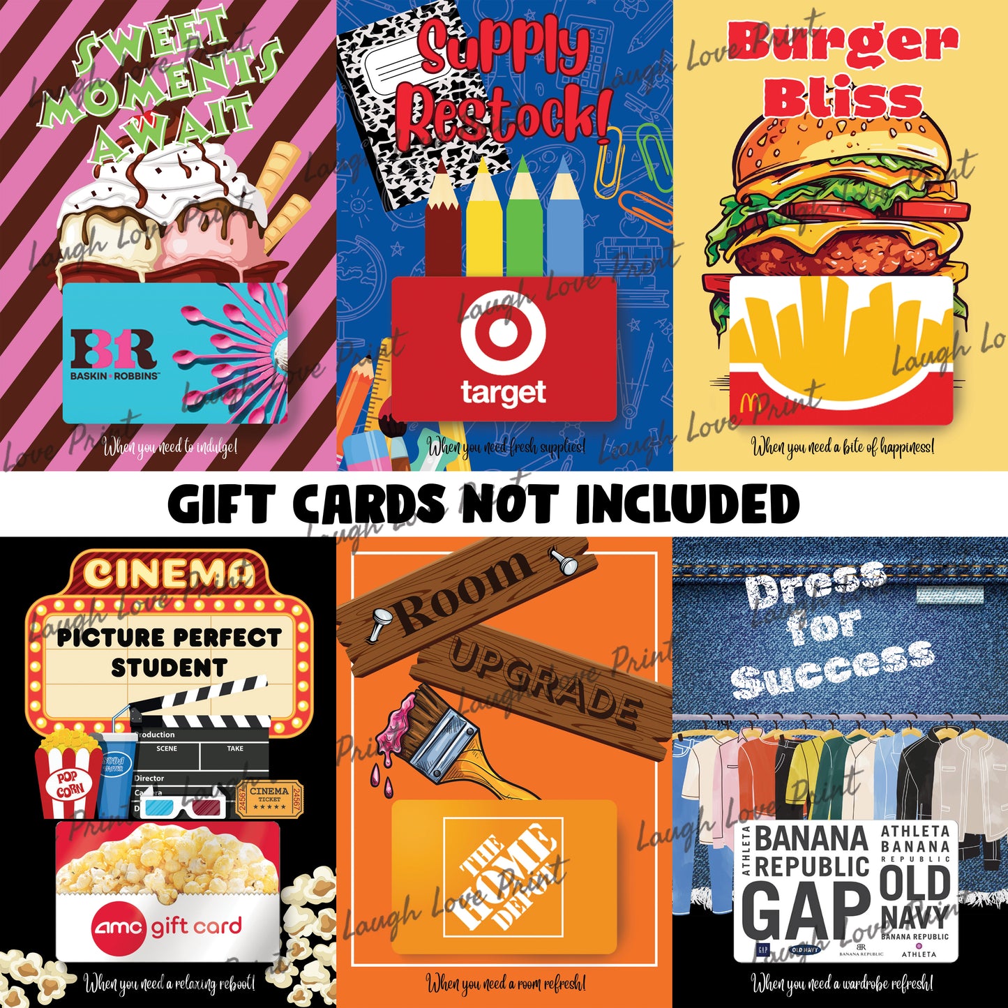 Holiday Gift Card Booklet - Excellent Gift for a Teenager, Husband, Friend... Printable Instant Download Gift - Best Gift Coupon Book