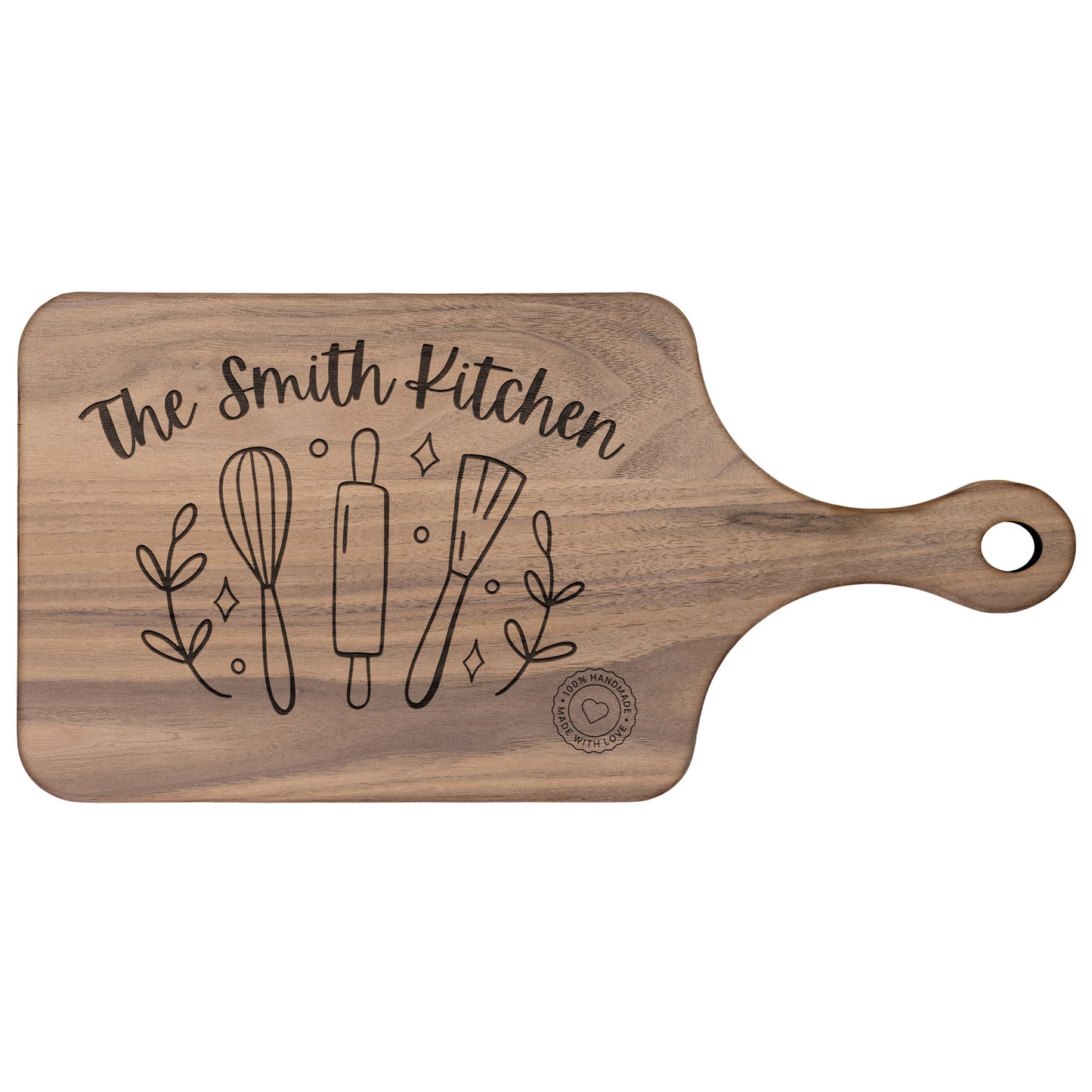 Custom Wood Cutting Board with your family name - Perfect housewarming gift!