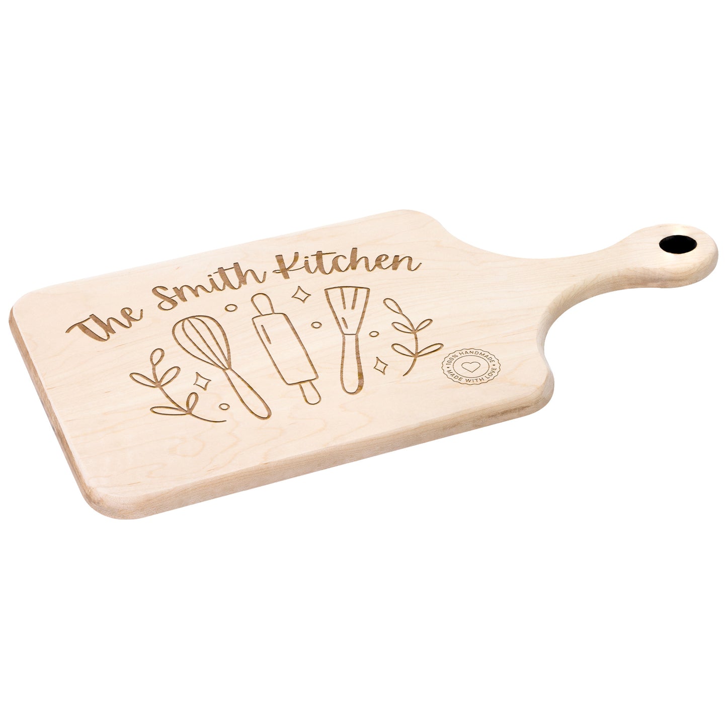 Custom Wood Cutting Board with your family name - Perfect housewarming gift!