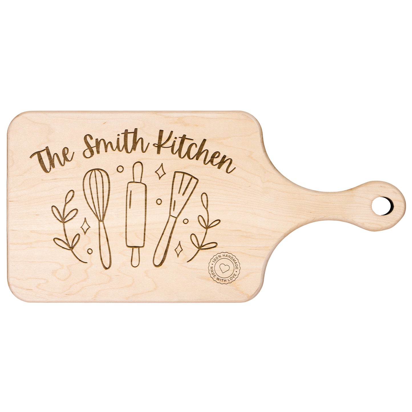 Custom Wood Cutting Board with your family name - Perfect housewarming gift!