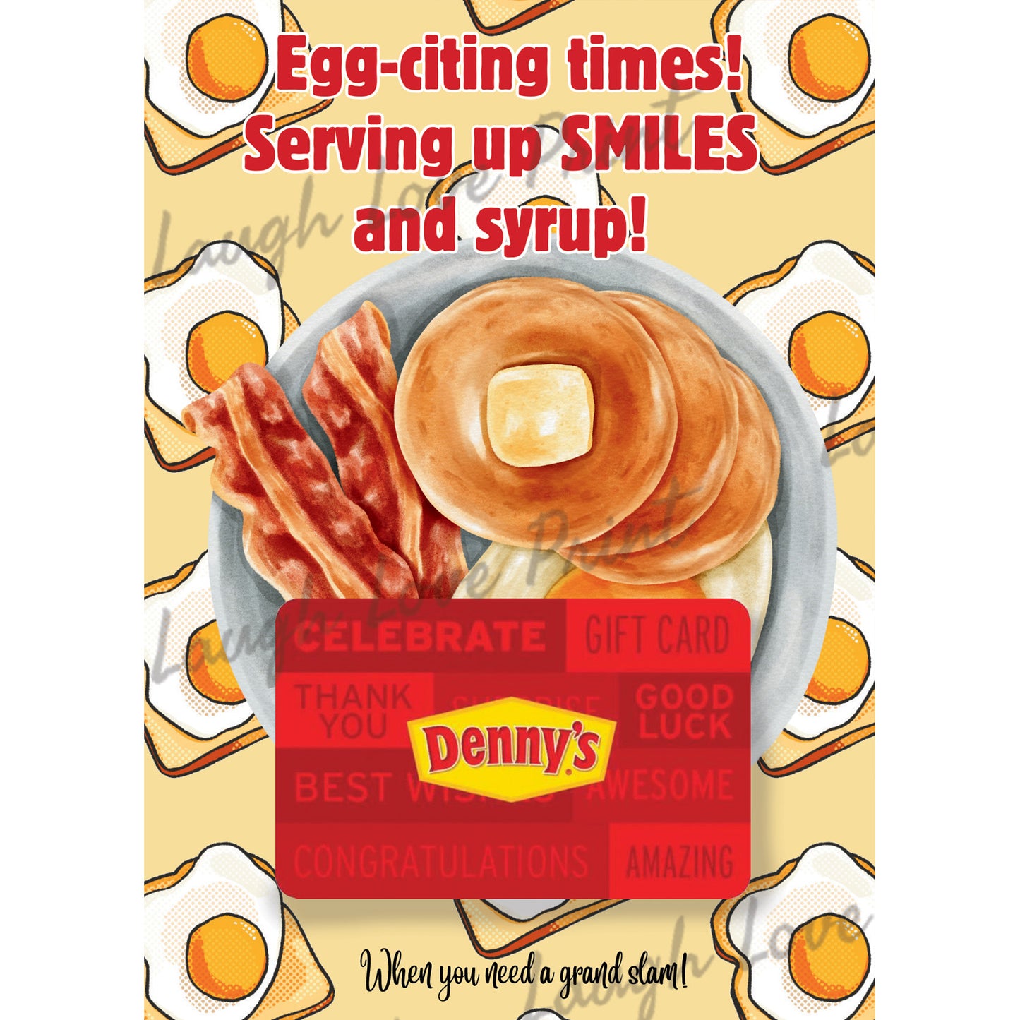 Gift Card Holder - Breakfast Restaurant - Add to any of the other Gift Card Books - Printable Instant Download Gift