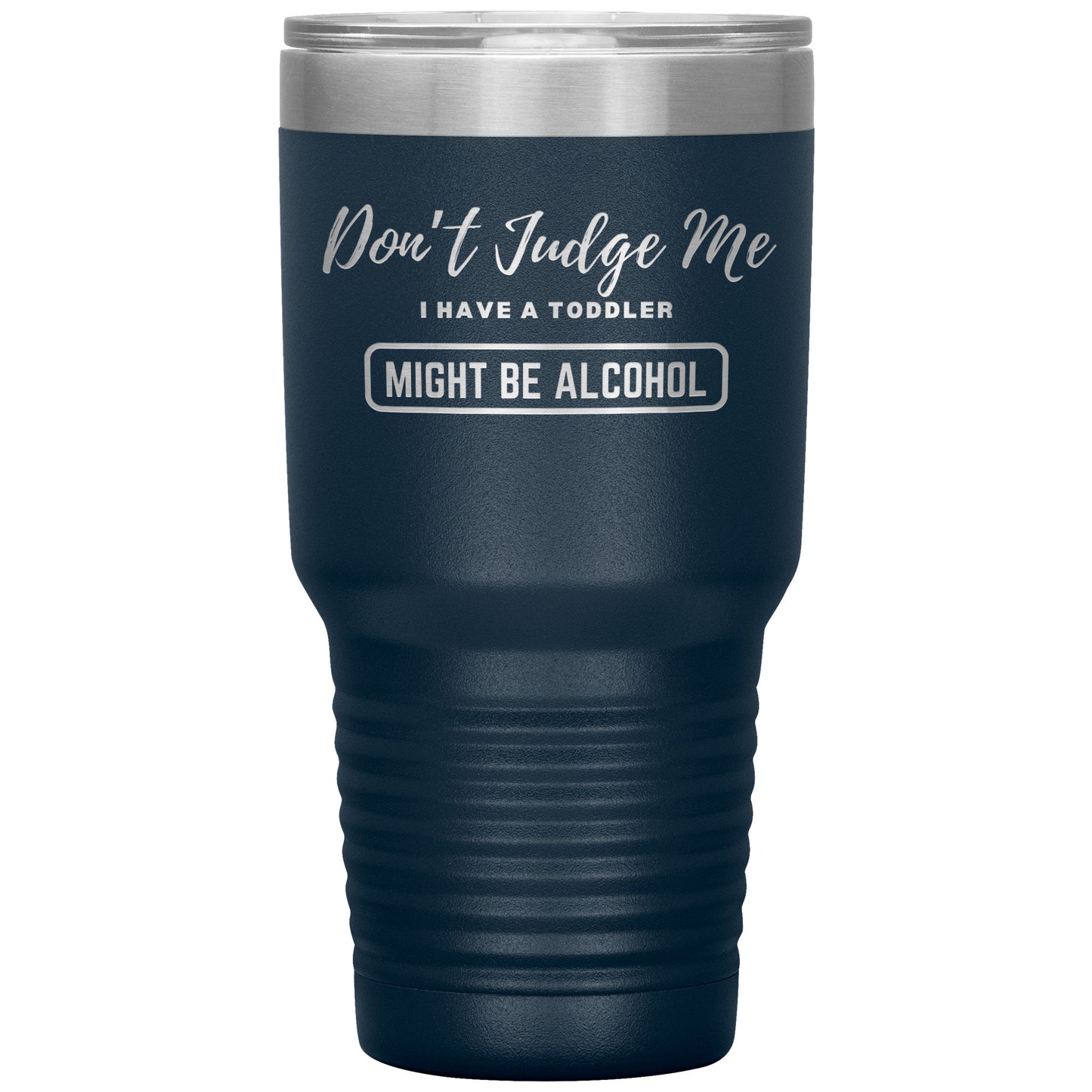 Don't Judge Me Funny Mom Tumbler - Design Etched - 16 Colors Available - Make your mom friends laugh out loud - Best Gift for a Mom Friend