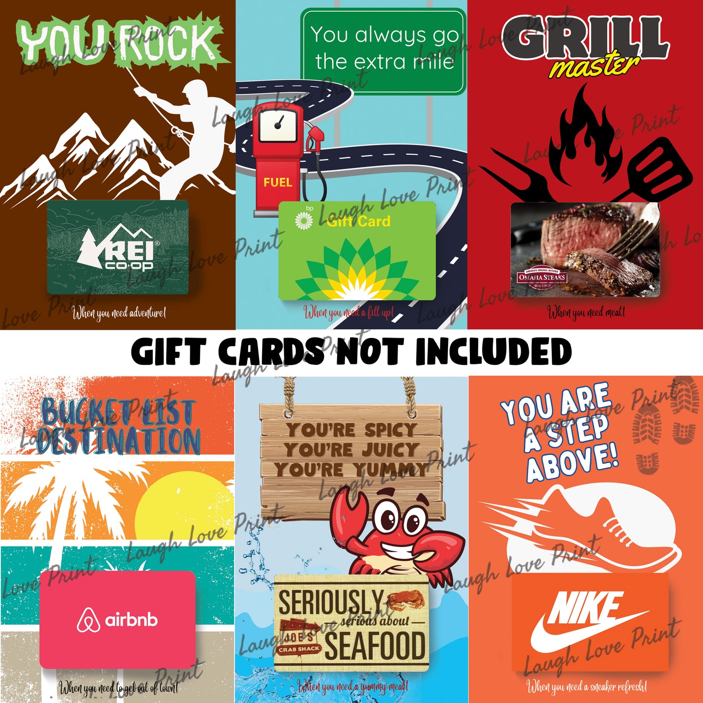 Father's Day Gift Card Booklet - Excellent Gift for Dad or Husband - INSTANT Printable Download