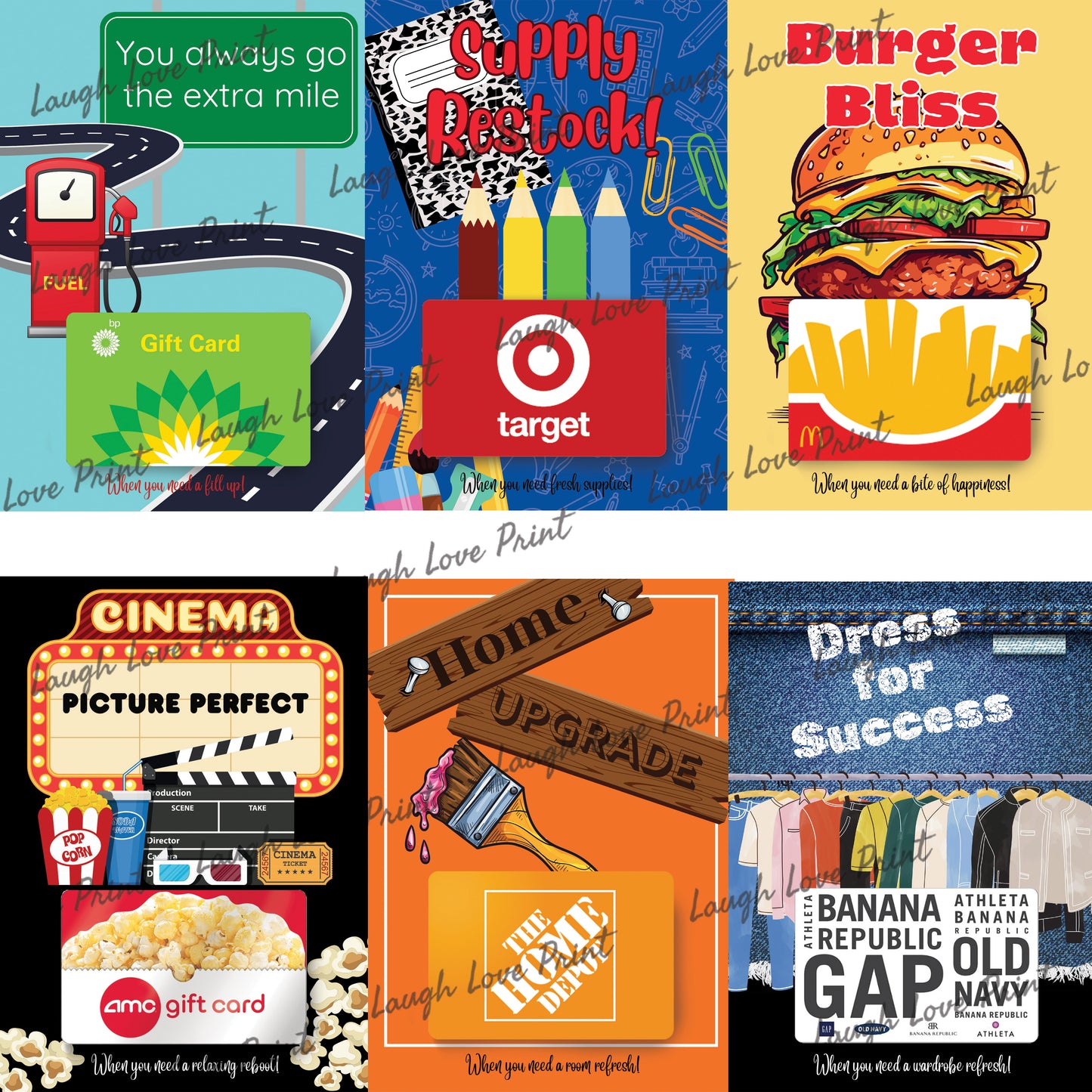 Graduation Gift Card Booklet - Excellent Gift for a College Grad or High School Graduation Gift INSTANT Printable Download