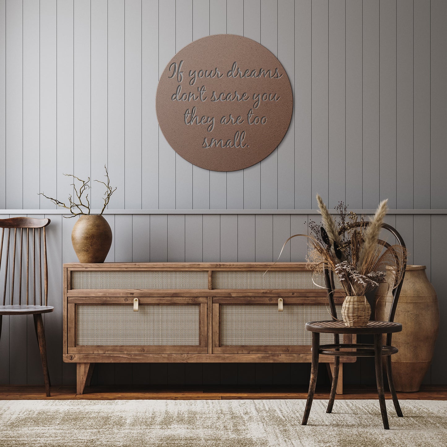 metal art dream big wall decor dorm room art