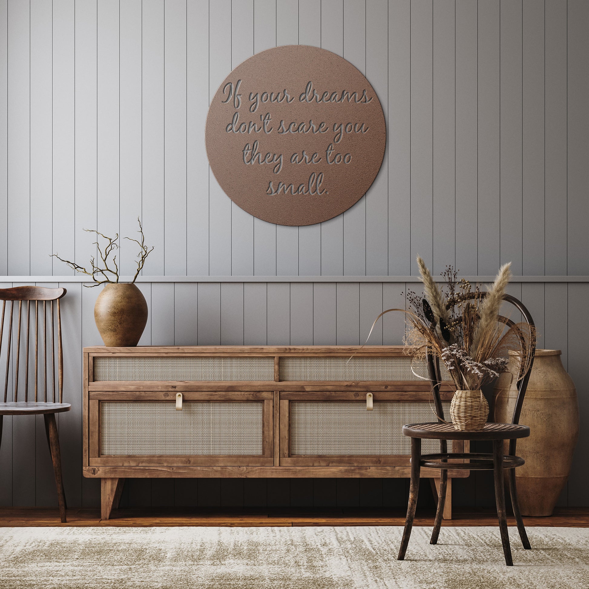 metal art dream big wall decor dorm room art