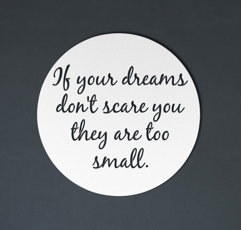 dream big metal wall art decor