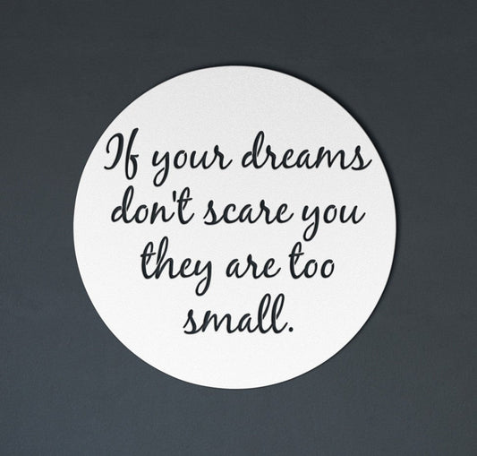 dream big metal wall art decor