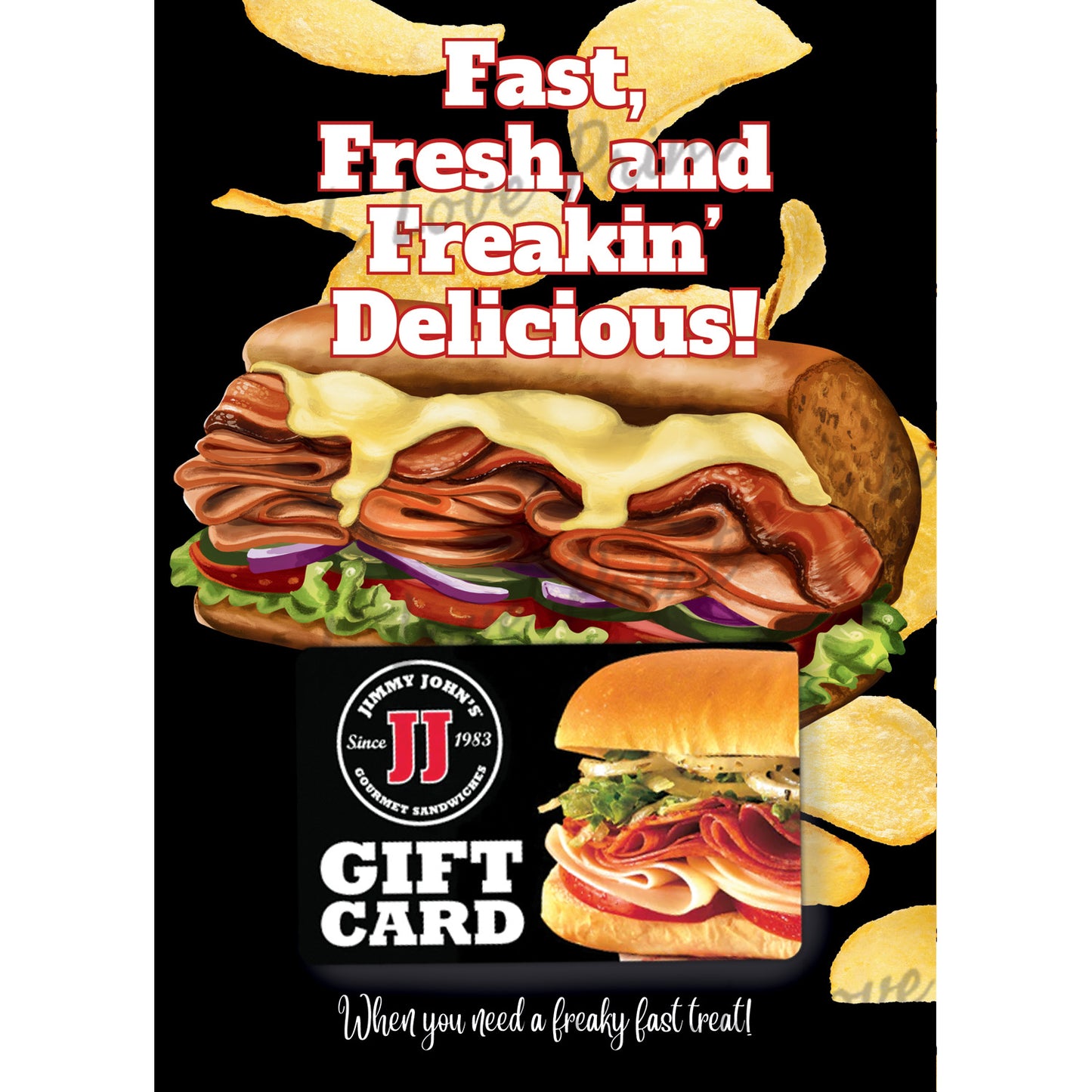 Gift Card Holder - Sandwich Shop - Add to any of the other Gift Card Books - Printable Instant Download Gift