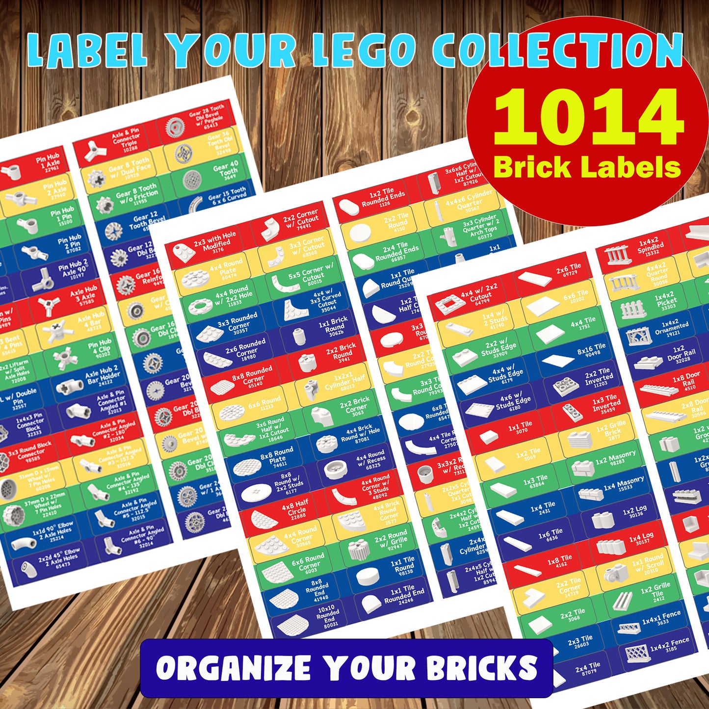 label your lego bricks