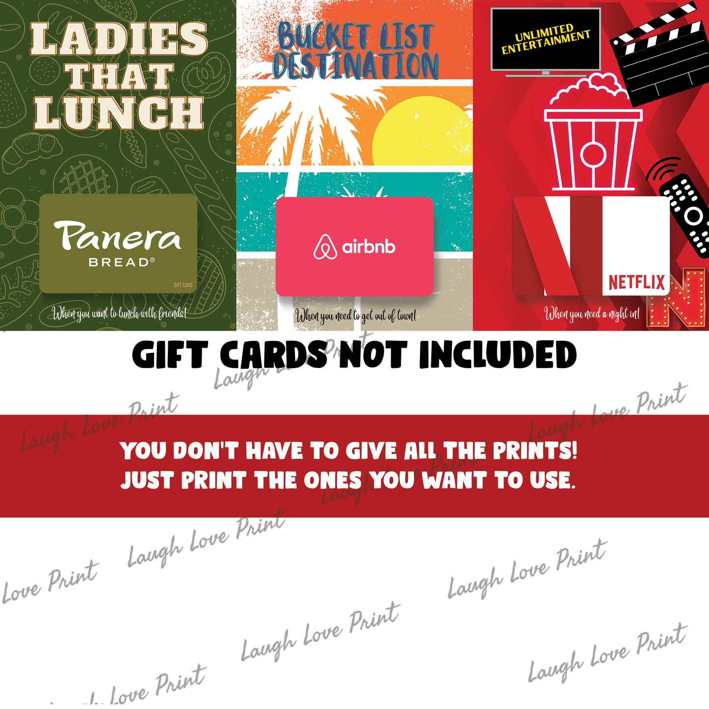 Mother's Day Gift Card Booklet - Excellent Gift for Mom - INSTANT Printable Download