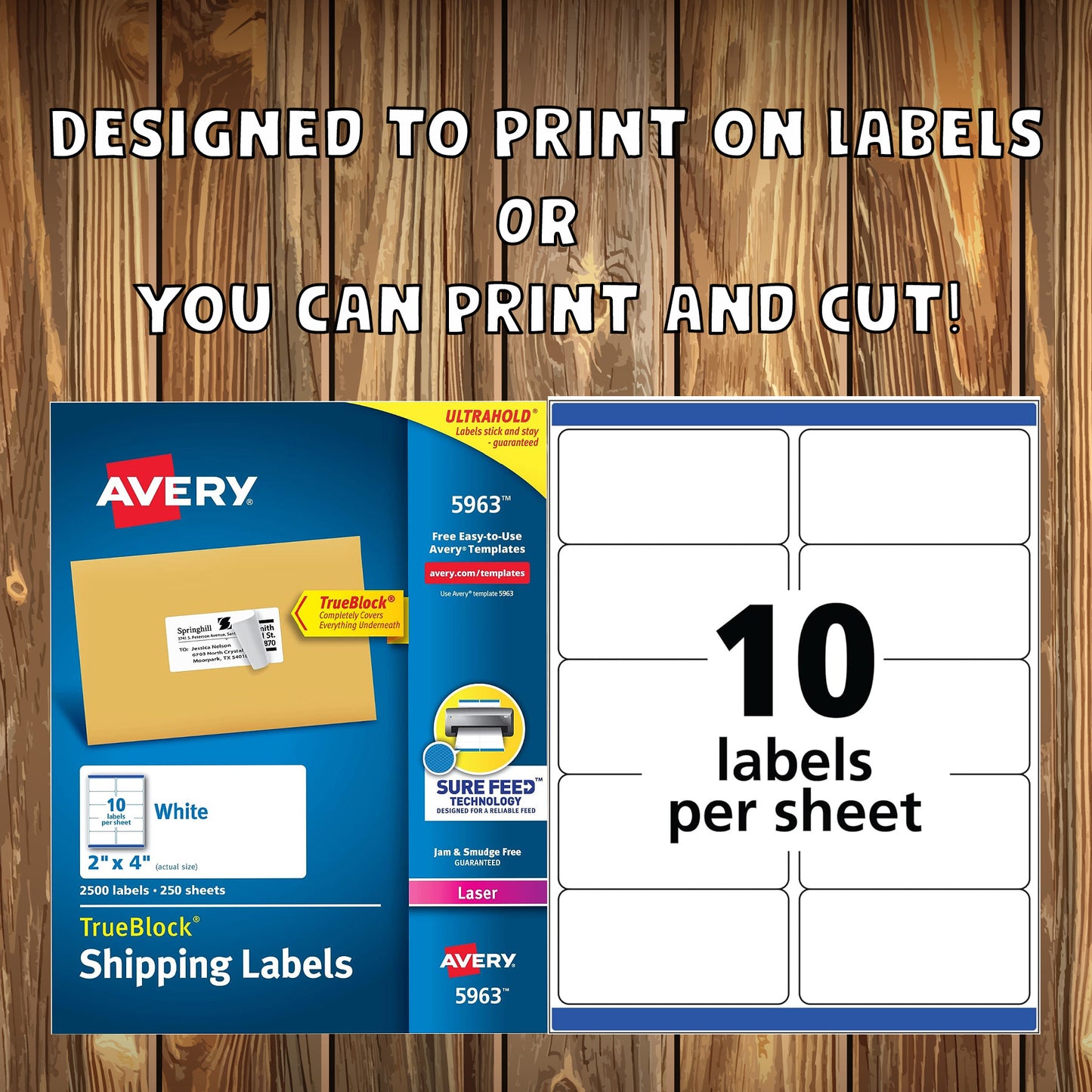 custom print labels for toy organizing