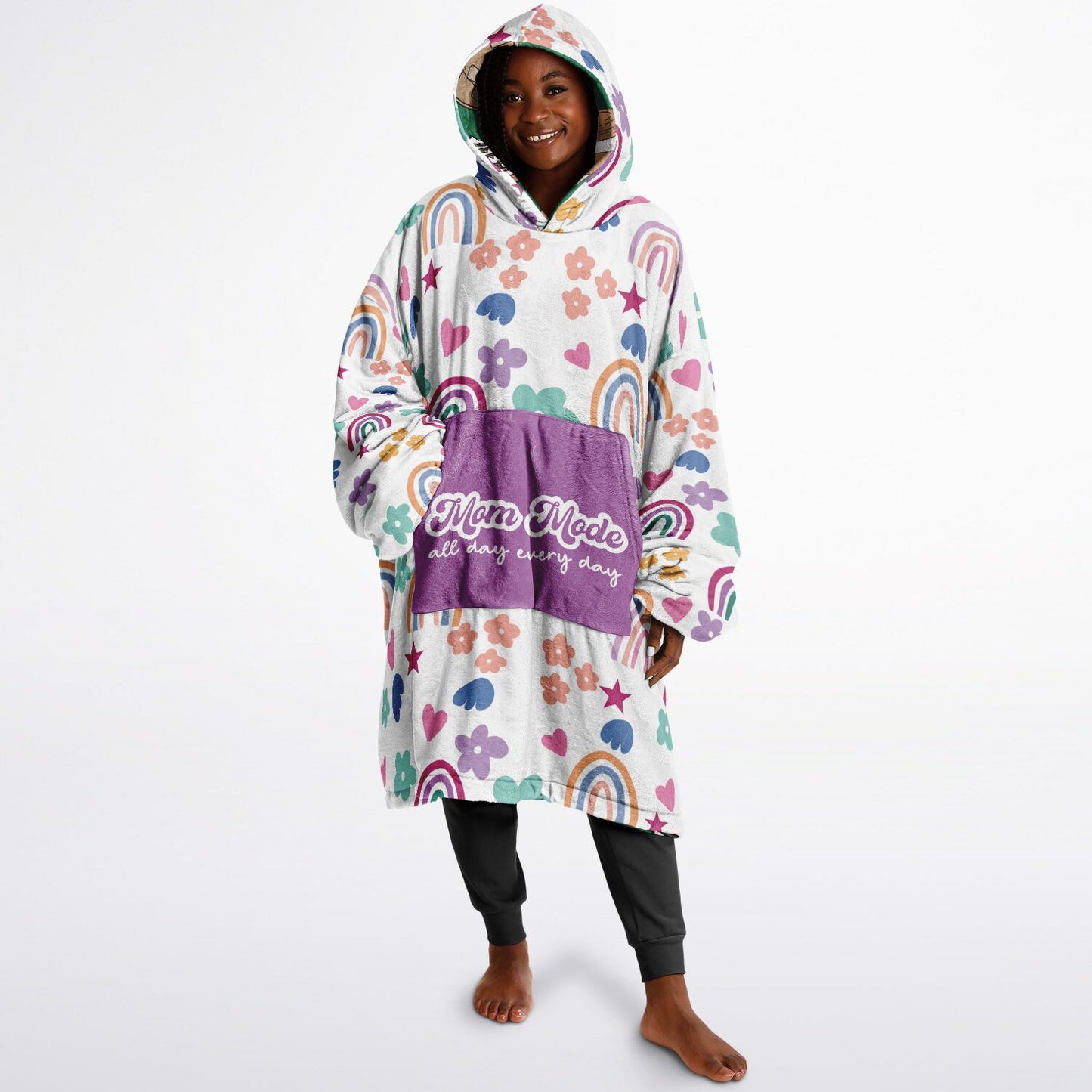 Mom Mode - Reversible Snug Hoodie - Perfect to let your family know if you are in Coffee Mode or Mom Mode - Funny Mom Gift
