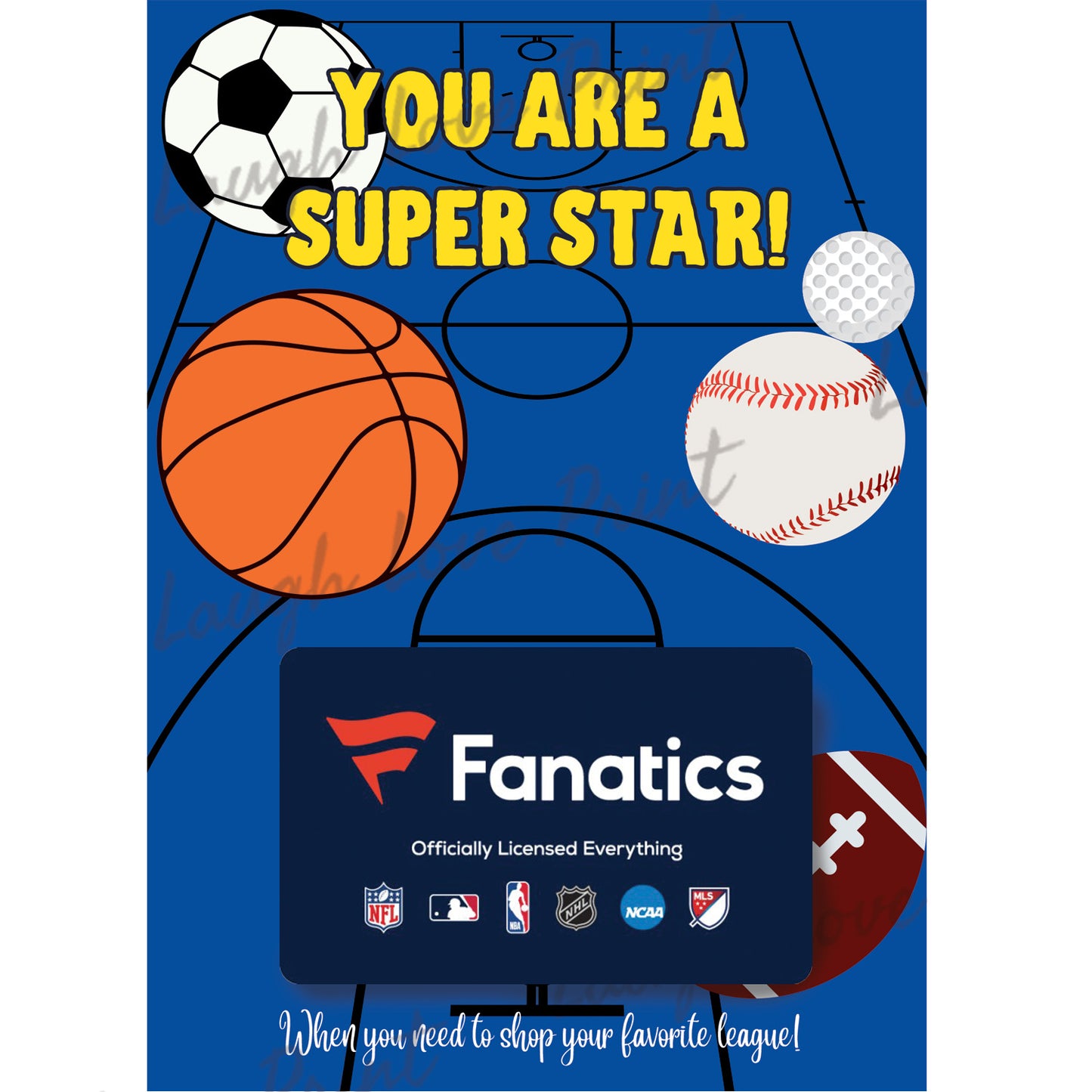 Sports Gift Card holder