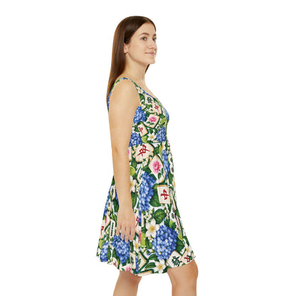 Mahjong & Hydrangeas Dress