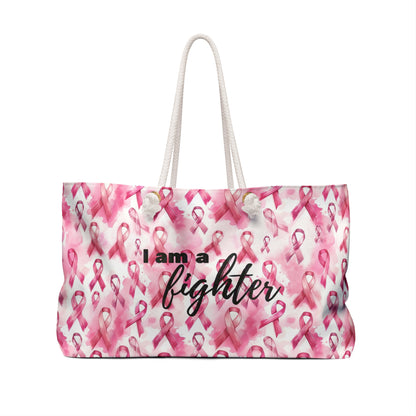 Breast Cancer Awareness I am a fighter Weekender Bag - Great GIft