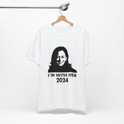 Kamala Harris 2024 I'M WITH HER T-Shirt - Unisex Jersey Short Sleeve Tee