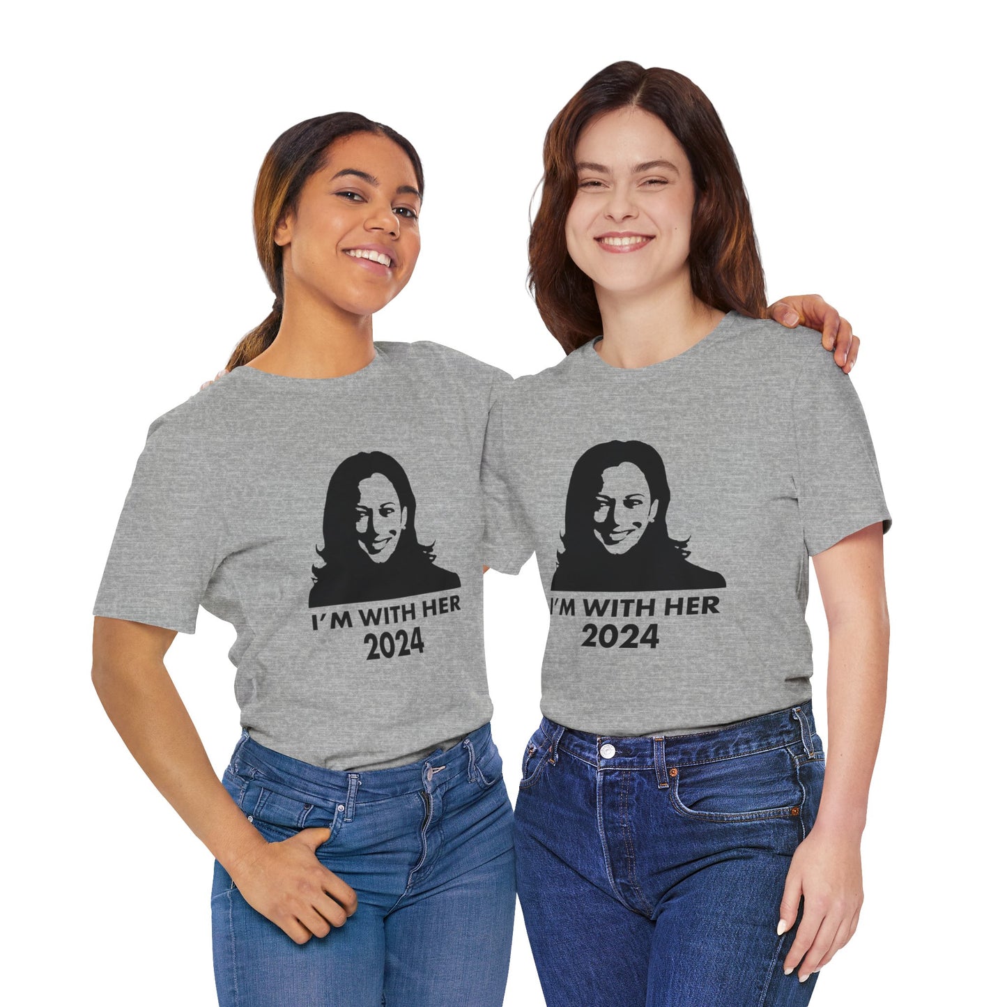 Kamala Harris 2024 I'M WITH HER T-Shirt - Unisex Jersey Short Sleeve Tee