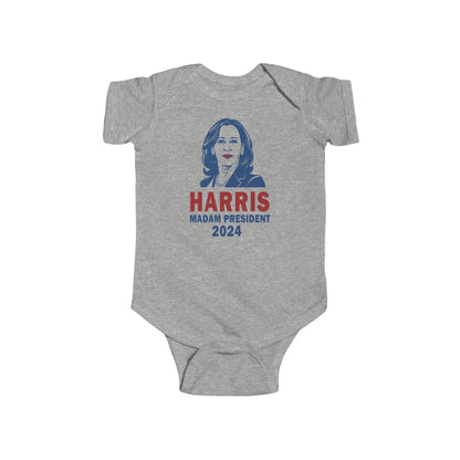 Kamala Harris for President Baby Onesie: "Future Voter" Edition - Harris 2024 - I'm With Her - Democrat Baby