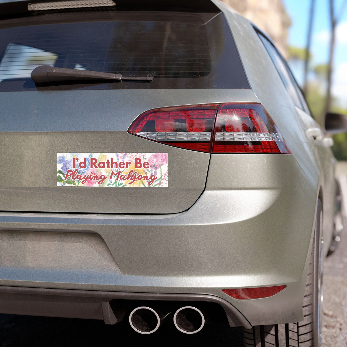 I'd Rather Be Playing Mahjong Car Magnet