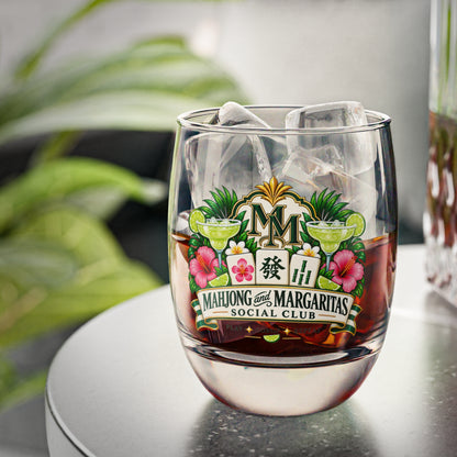 Mahjong & Margaritas Social Club 6 oz Cocktail Glass