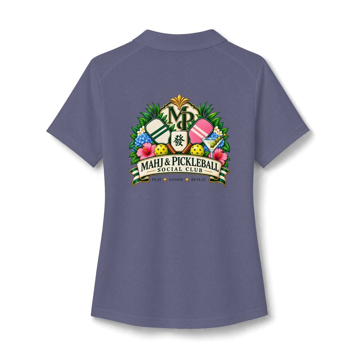 Mahj & Pickleball Social Club Polo
