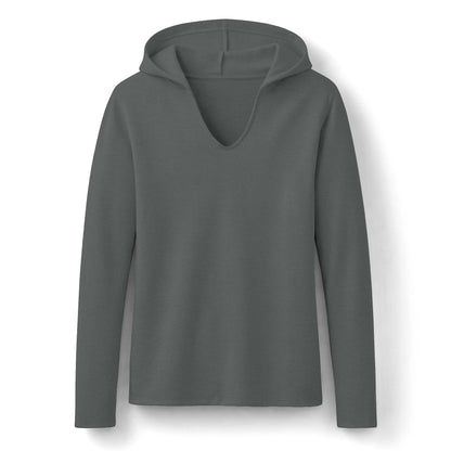 Women's Mahjong Social Club Hoodie — Mahjong & Martinis Graphic Hooded Long Sleeve