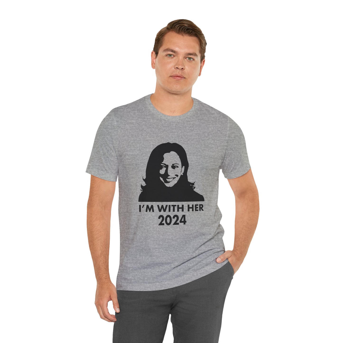 Kamala Harris 2024 I'M WITH HER T-Shirt - Unisex Jersey Short Sleeve Tee