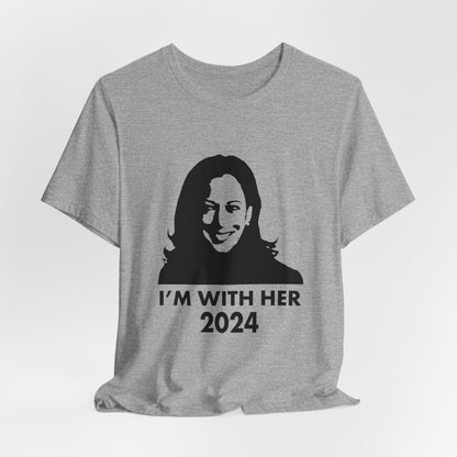 Kamala Harris 2024 I'M WITH HER T-Shirt - Unisex Jersey Short Sleeve Tee