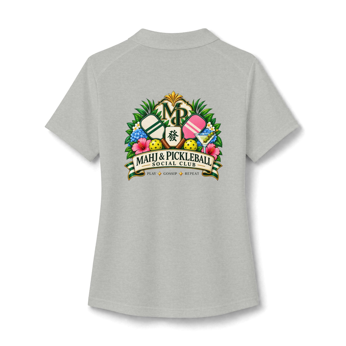 Mahj & Pickleball Social Club Polo