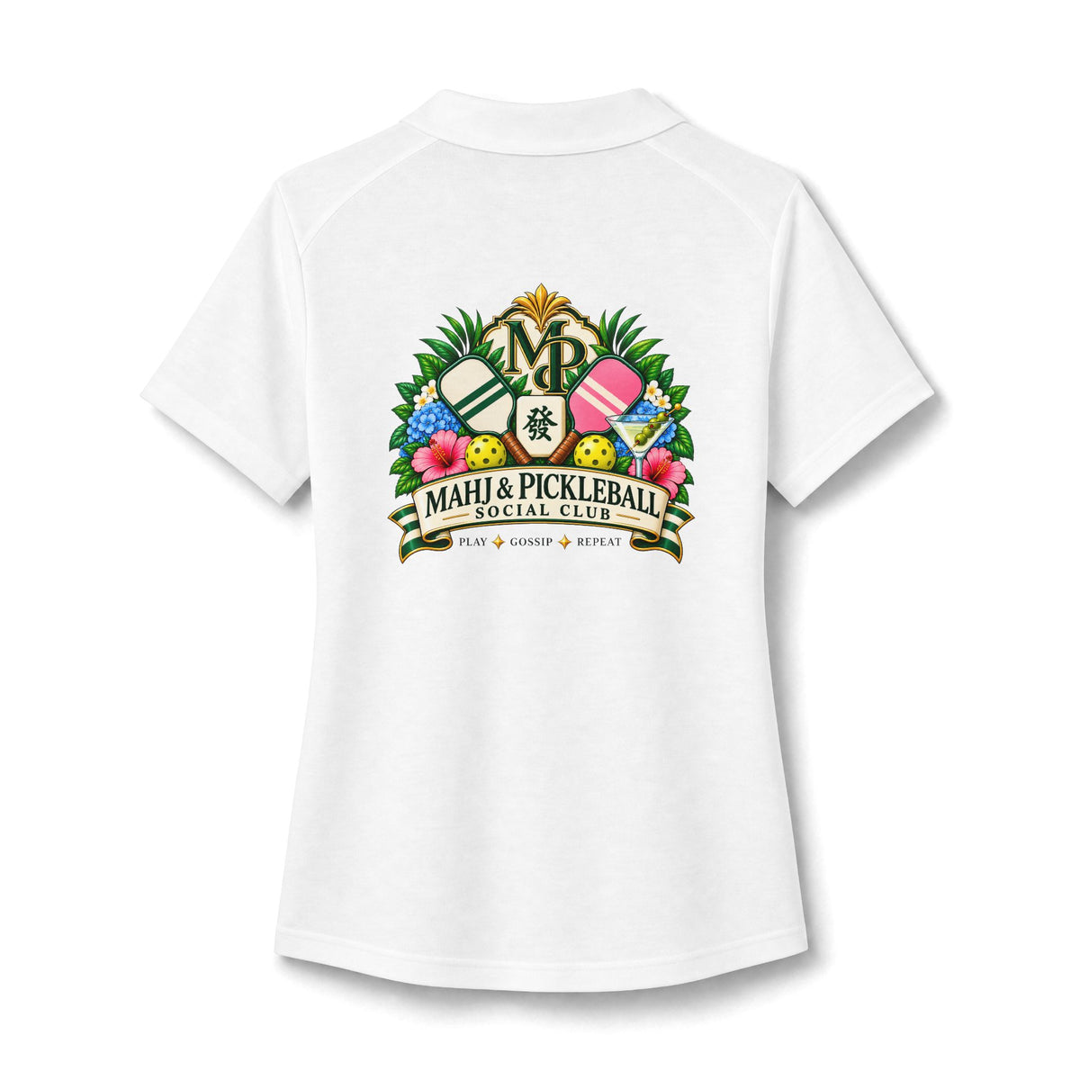 Mahj & Pickleball Social Club Polo