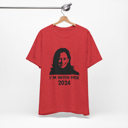 Kamala Harris 2024 I'M WITH HER T-Shirt - Unisex Jersey Short Sleeve Tee