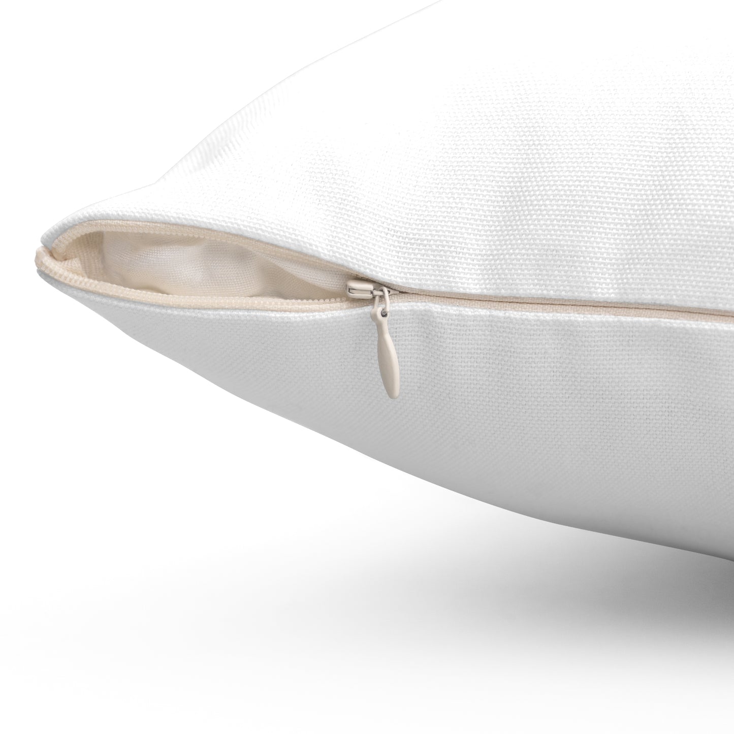 adulting pillow showing zipper