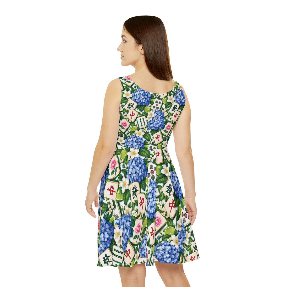 Mahjong & Hydrangeas Dress