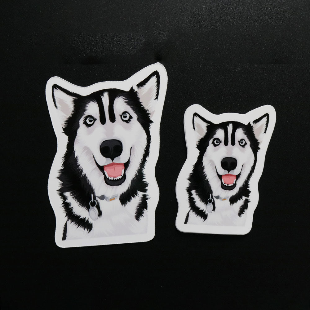 Personalized Dog Face Stickers - Upload your Dog photo