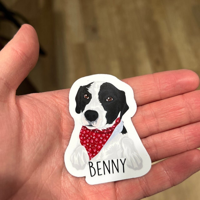 Personalized Dog Face Stickers - Upload your Dog photo