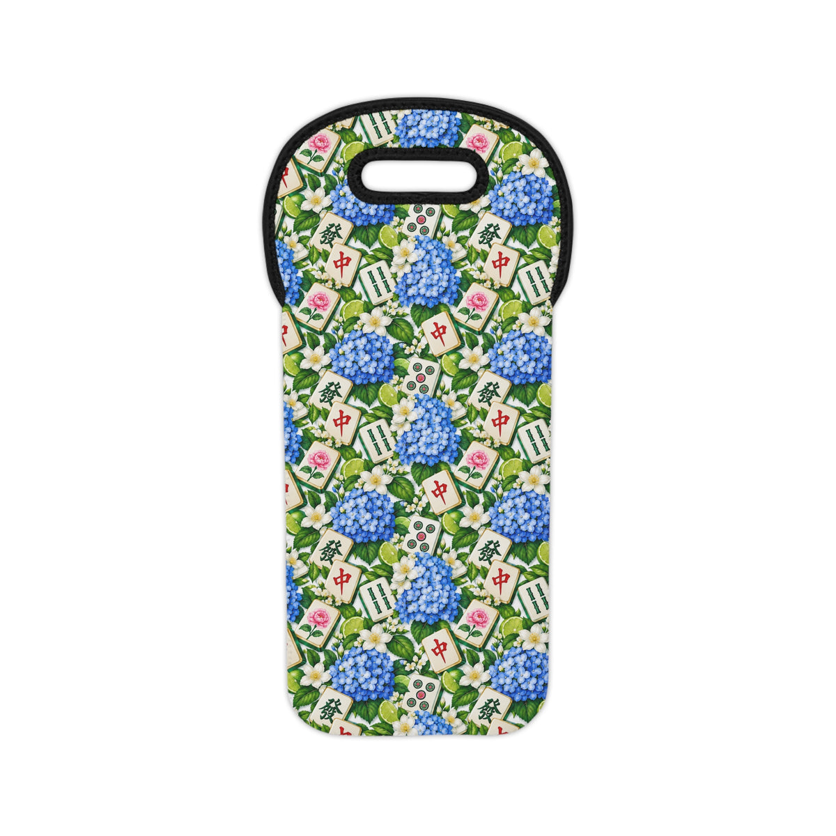 Mahjong Wine Tote — Insulated Bottle Carrier